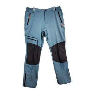 Postropaky Snow Ski Pants Womens Size 14 Regular Ankle Zips Stretch